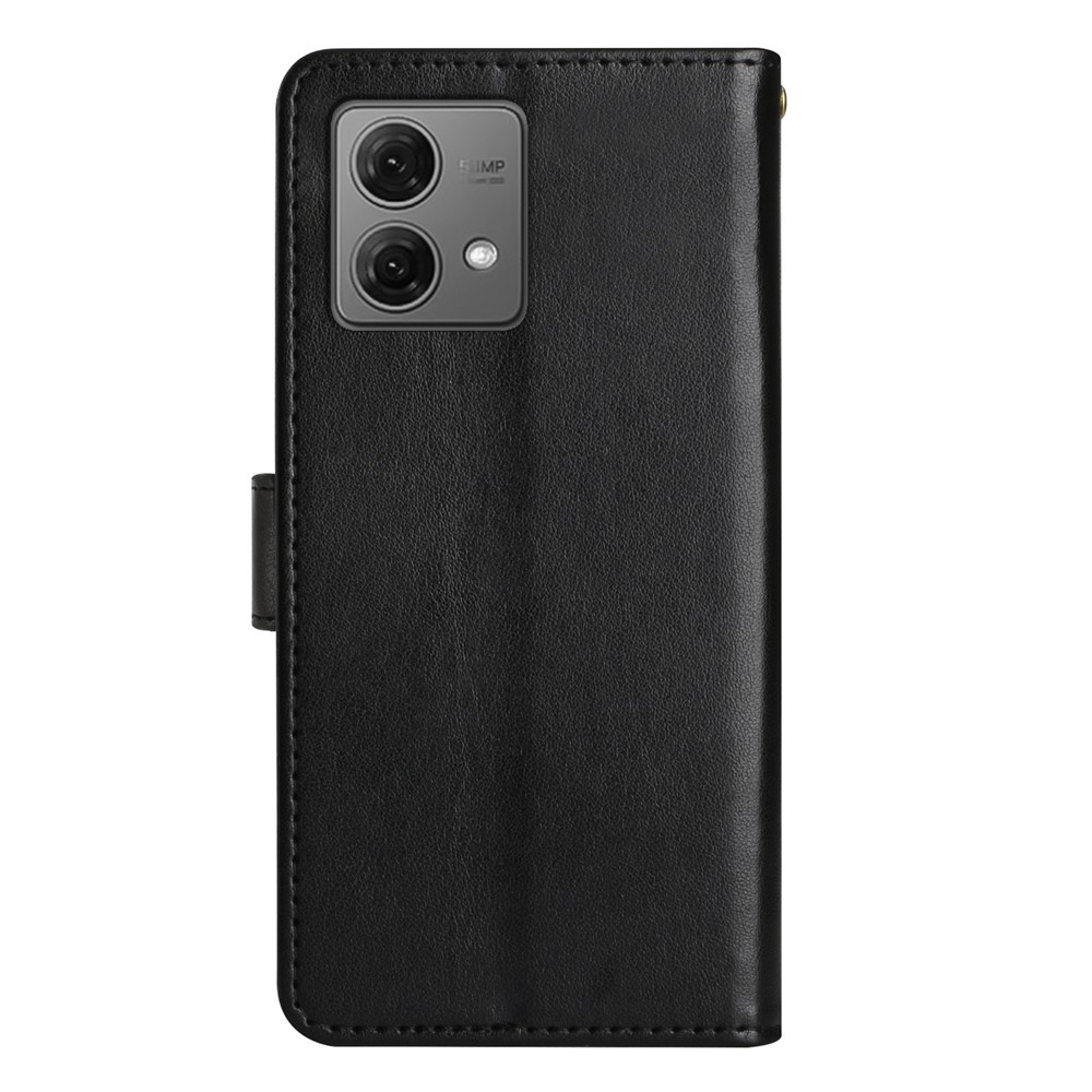 Flowers knižkové púzdro na Motorola Moto G85 5G - čierne