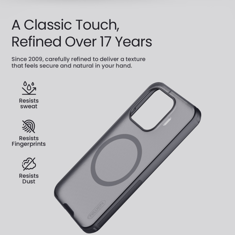 Nillkin Super Frosted PRO Magnetic zadný kryt pre Xiaomi 17T, čierny