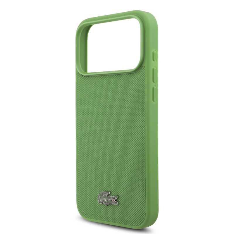 Lacoste Iconic Petit Pique MagSafe zadný kryt + peňaženka pre iPhone 17 Pro Max Green