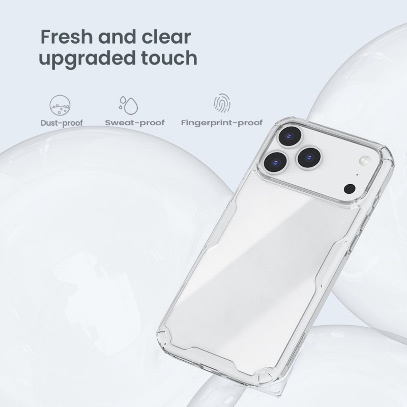 Nillkin Nature TPU PRO kryt pre Apple iPhone 17 Pro Max Transparent