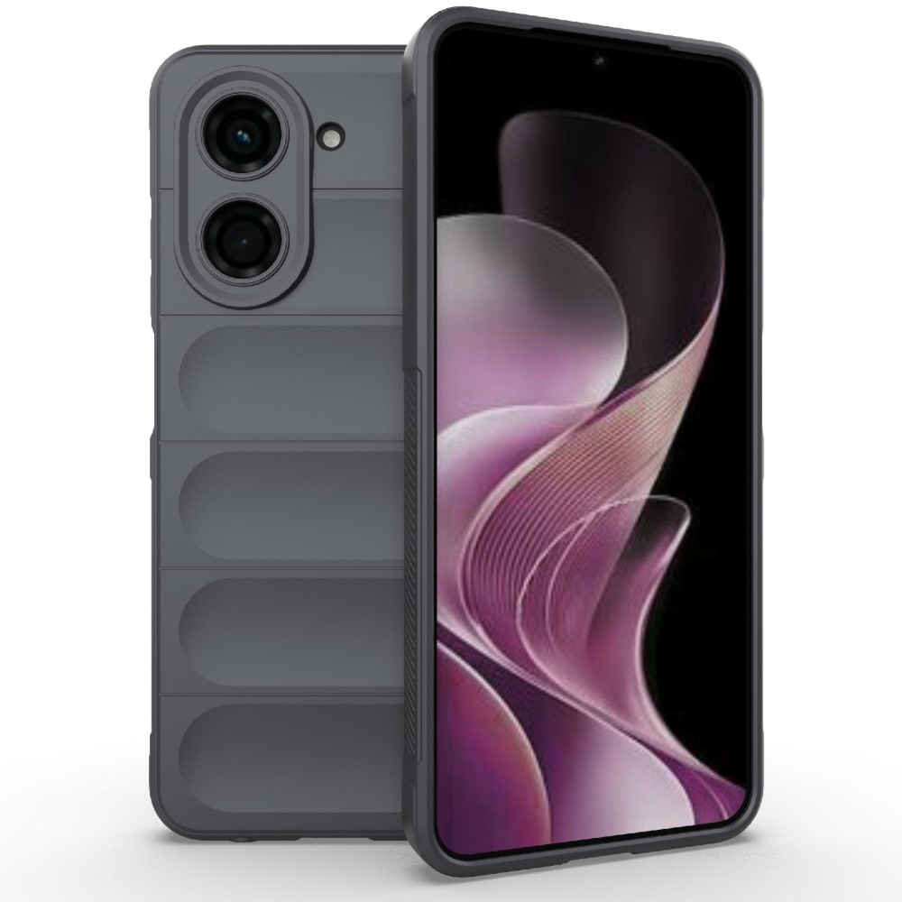 Rugg odolný gélový obal na Xiaomi Redmi A5 (171.7x77.8x8.3mm) - tmavosivý