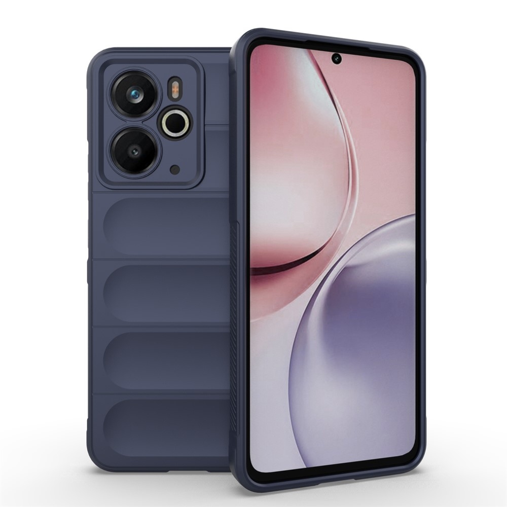 Rugg odolný gélový obal na Realme 14 5G - tmavomodrý