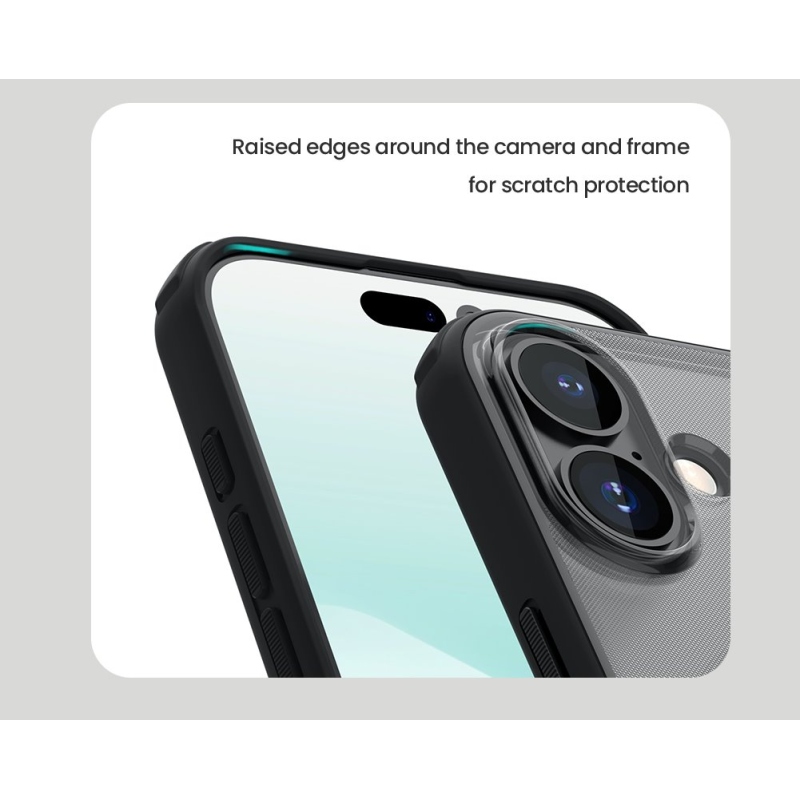 Nillkin Super Frosted PRO Zadný kryt pre Apple iPhone 17 Transparent Black