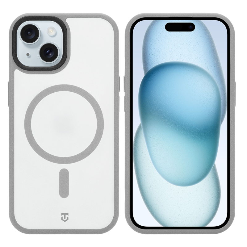 Tactical MagForce Hypersand puzdro pre Apple iPhone 15, svetlošedé