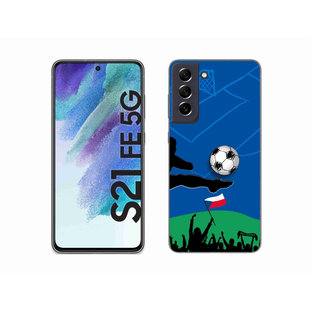 Gélový kryt mmCase na Samsung Galaxy S21 FE 5G - fanúšikovia futbalu