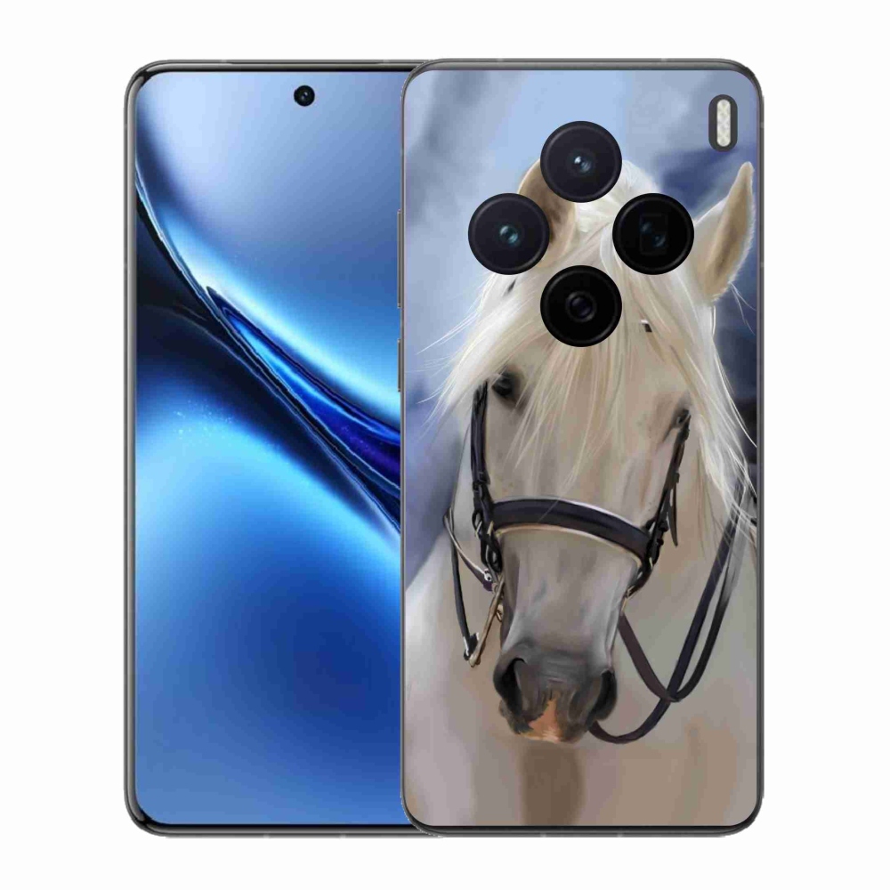 Gélový kryt mmCase na Vivo X200 5G - biely kôň