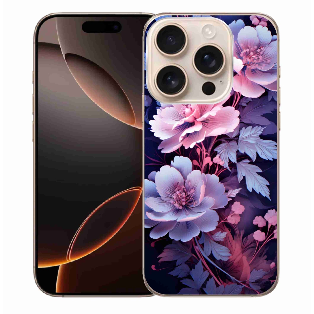 Gélový kryt mmCase na iPhone 16 Pro Max - kvety 11