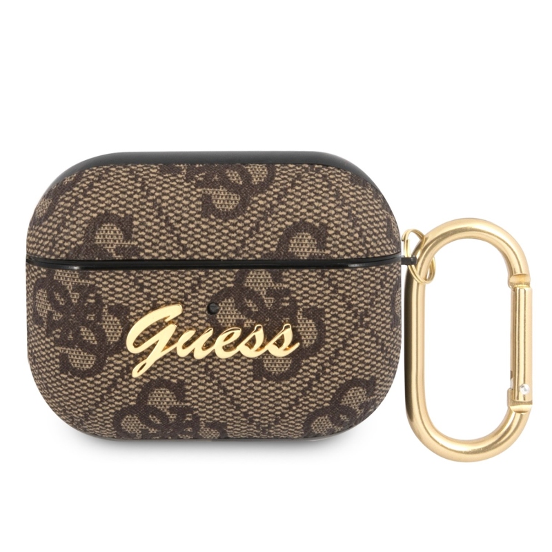 Guess 4G Script PC/PU Puzdro pre Airpods Pro Brown