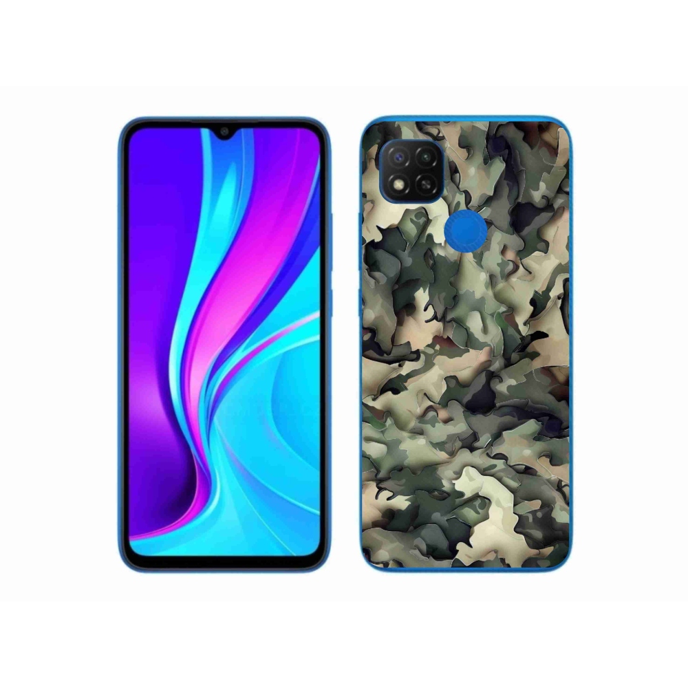 Gélový kryt mmCase na Xiaomi Redmi 9C - maskáčový vzor 9