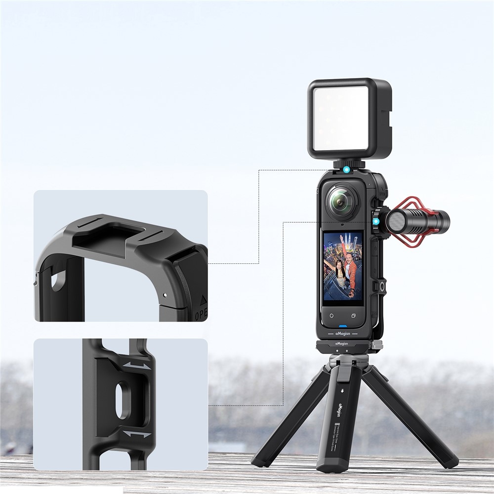 AMAGISN rýchloupínací ochranný rám pre Insta360 X5