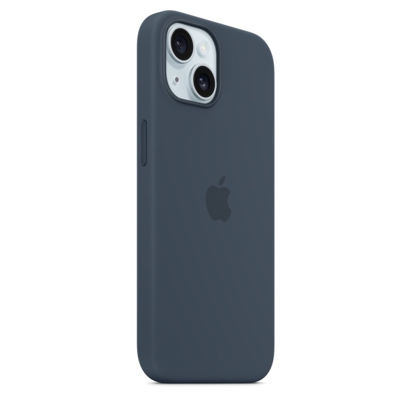 MT0N3ZM/A Apple Silikónový Kryt vr. Magsafe pre iPhone 15 Storm Blue