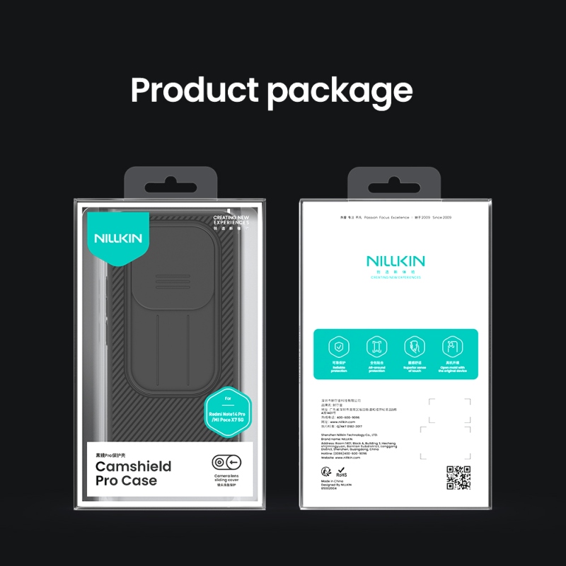 Nillkin CamShield PRO Zadný Kryt pre Xiaomi Redmi Note 14 Pro 5G/Poco X7 5G Blue