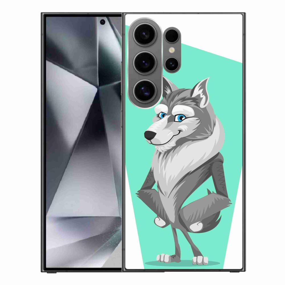 Gélový kryt mmCase na Samsung Galaxy S24 Ultra - kreslený vlk