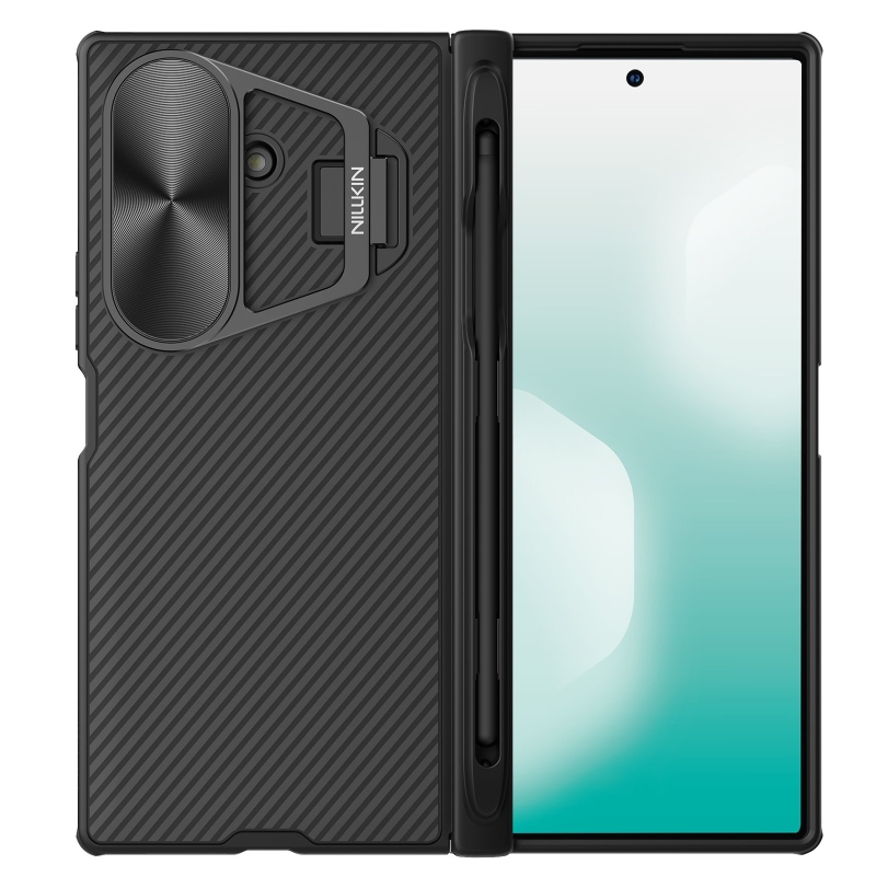 Nillkin CamShield Prop Zadný kryt s magnetickým otvorom na pero pre Samsung Galaxy Z Fold 7 Black