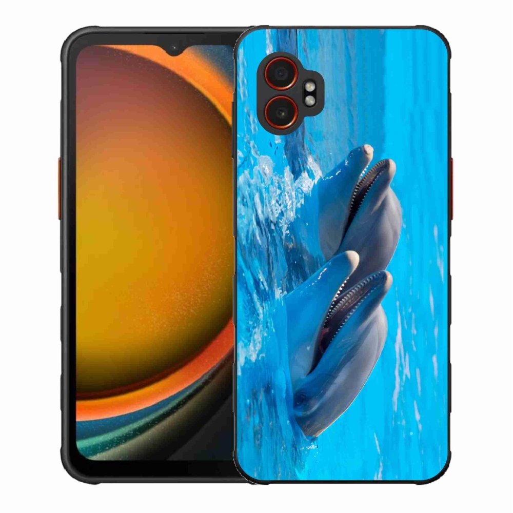 Gélový kryt mmCase na Samsung Galaxy Xcover 7 Pro - delfíny