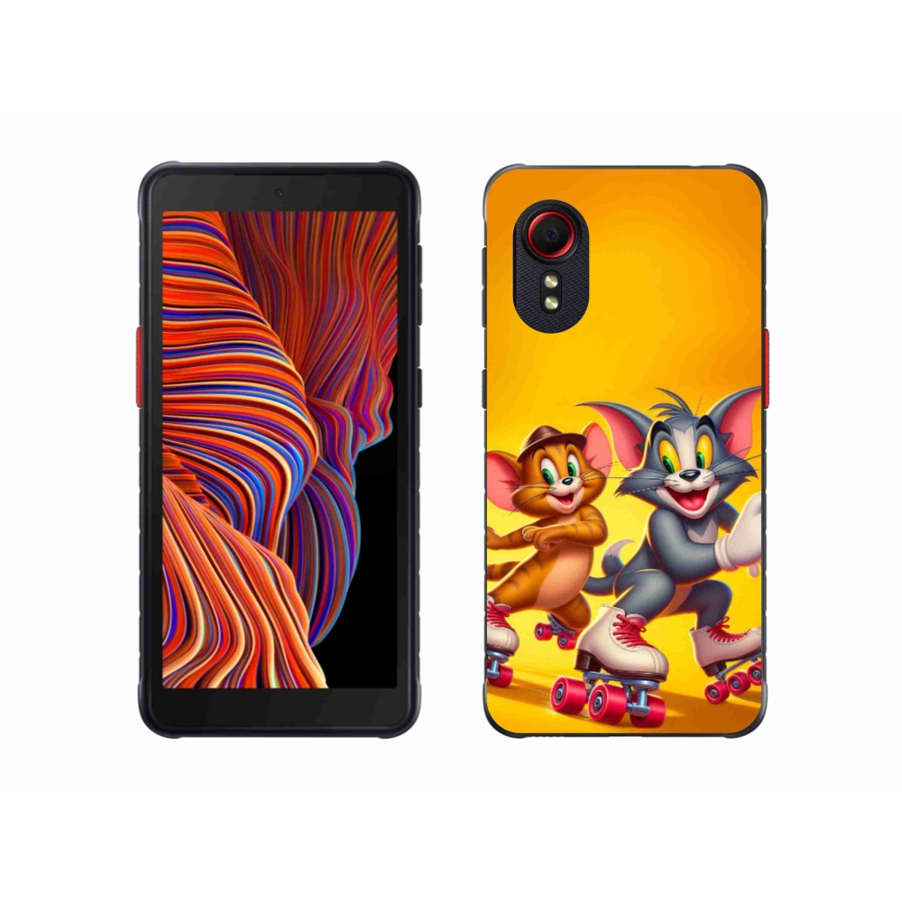 Gélový kryt mmCase na Samsung Galaxy Xcover 5 - tom a jerry