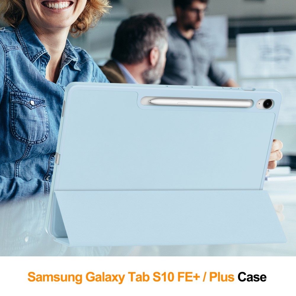 Cases chytré zatváracie púzdro na Samsung Galaxy Tab S10 FE+ - svetlomodré