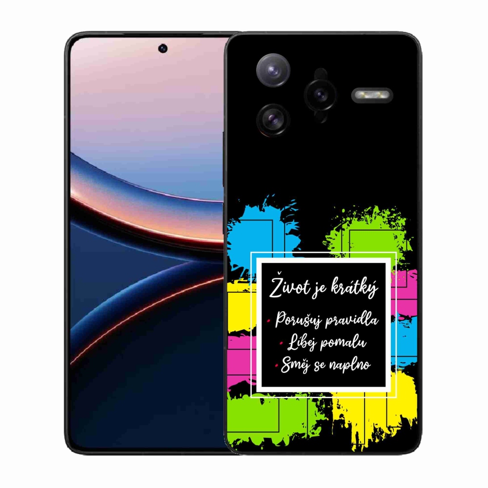 Gélový kryt mmCase na Xiaomi Poco F7 Ultra - citát 5 čierne pozadie