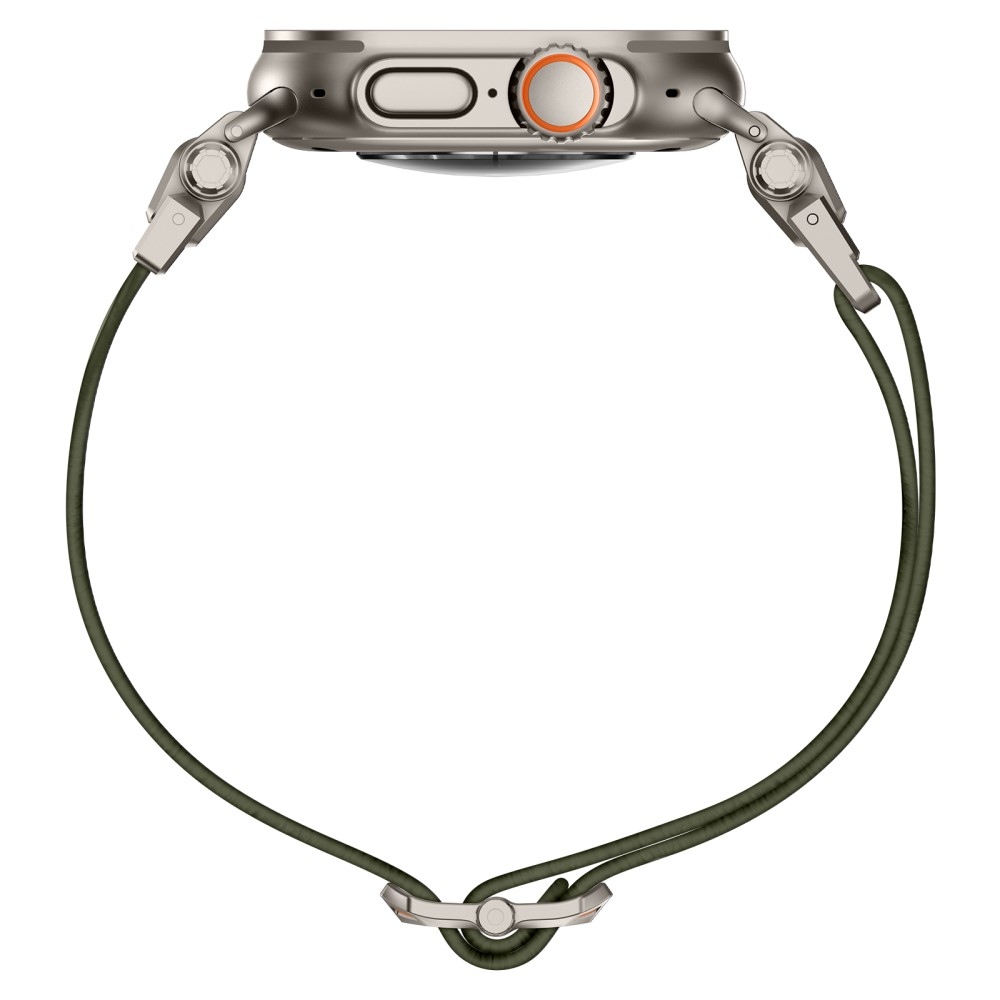 Titanium nylonový remienok na Apple Watch Ultra/Ultra 2 49mm/SE/SE 2022/2023 44mm/10 46mm/9/8/7 45mm/6/5/4 44mm/3/2/1 42 mm - zelený