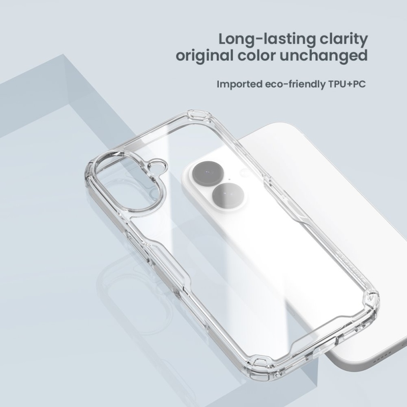 Nillkin Nature TPU PRO kryt pre Apple iPhone 17 Transparentný