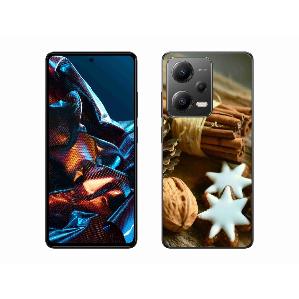 Gélový kryt mmCase na mobil Xiaomi Redmi Note 12 Pro 5G - škorica a perníčky