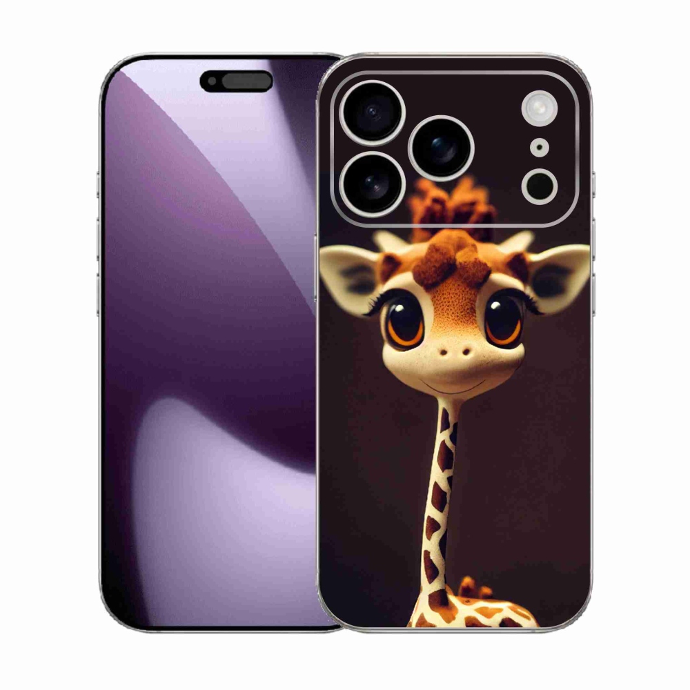Gélový kryt mmCase na iPhone 17 Pro - malá žirafa