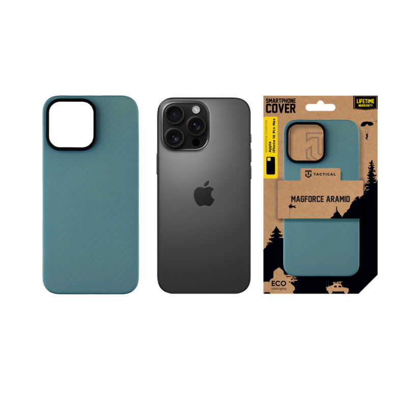 Taktický kryt MagForce Aramid pre Apple iPhone 16 Pro Max Blue Jay