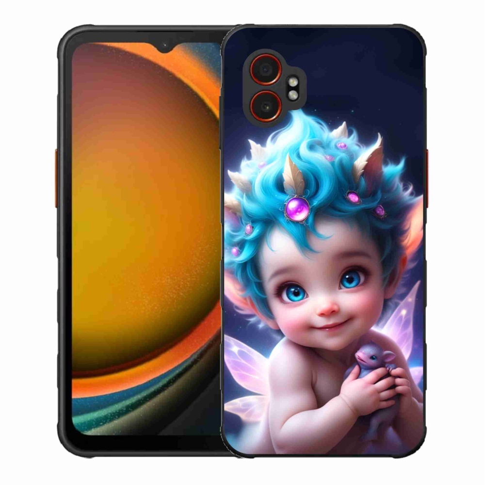 Gélový kryt mmCase na Samsung Galaxy Xcover 7 Pro - dieťa s motýlími krídlami