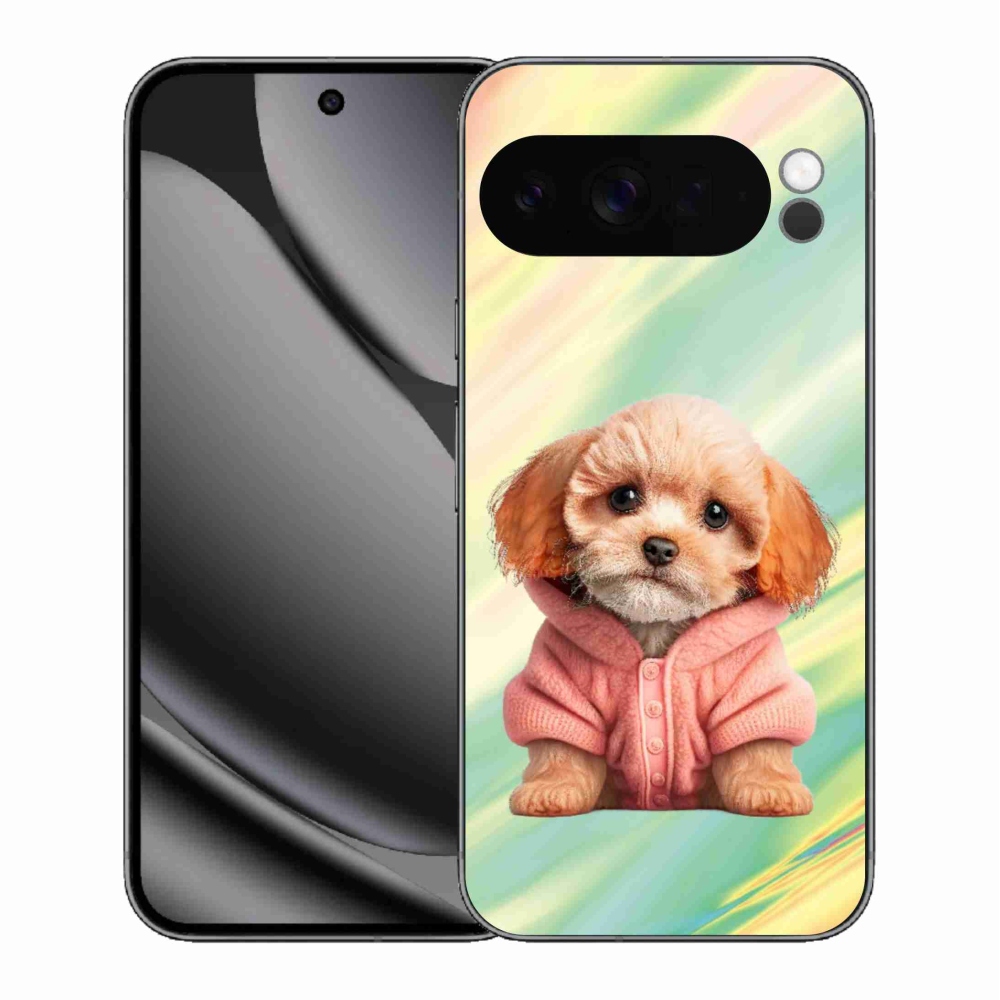 Gélový kryt mmCase na Google Pixel 10 Pro XL - šteňa vo svetri