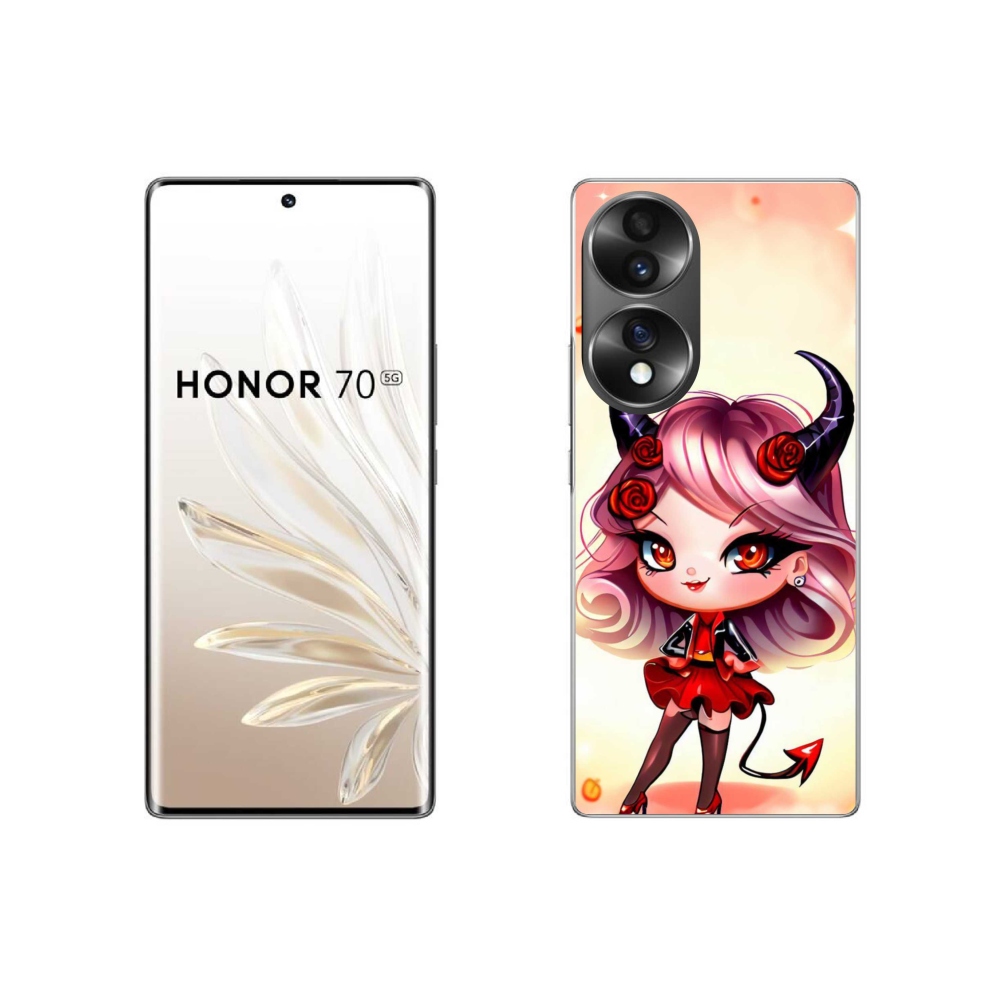 Gélový kryt mmCase na Honor 70 - kreslená čertica