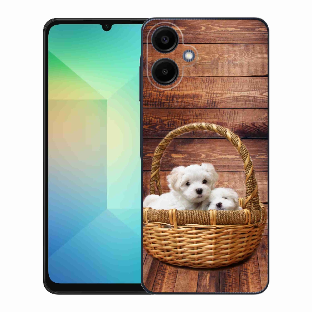 Gélový kryt mmCase na Samsung Galaxy A06 4G - šteniatka
