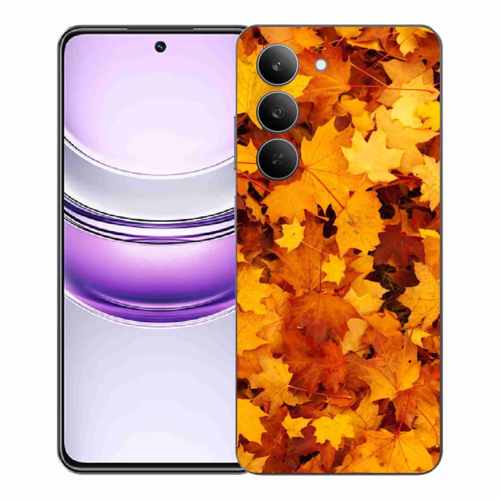 Gélový kryt mmCase na Realme 14x 5G - javorové listy