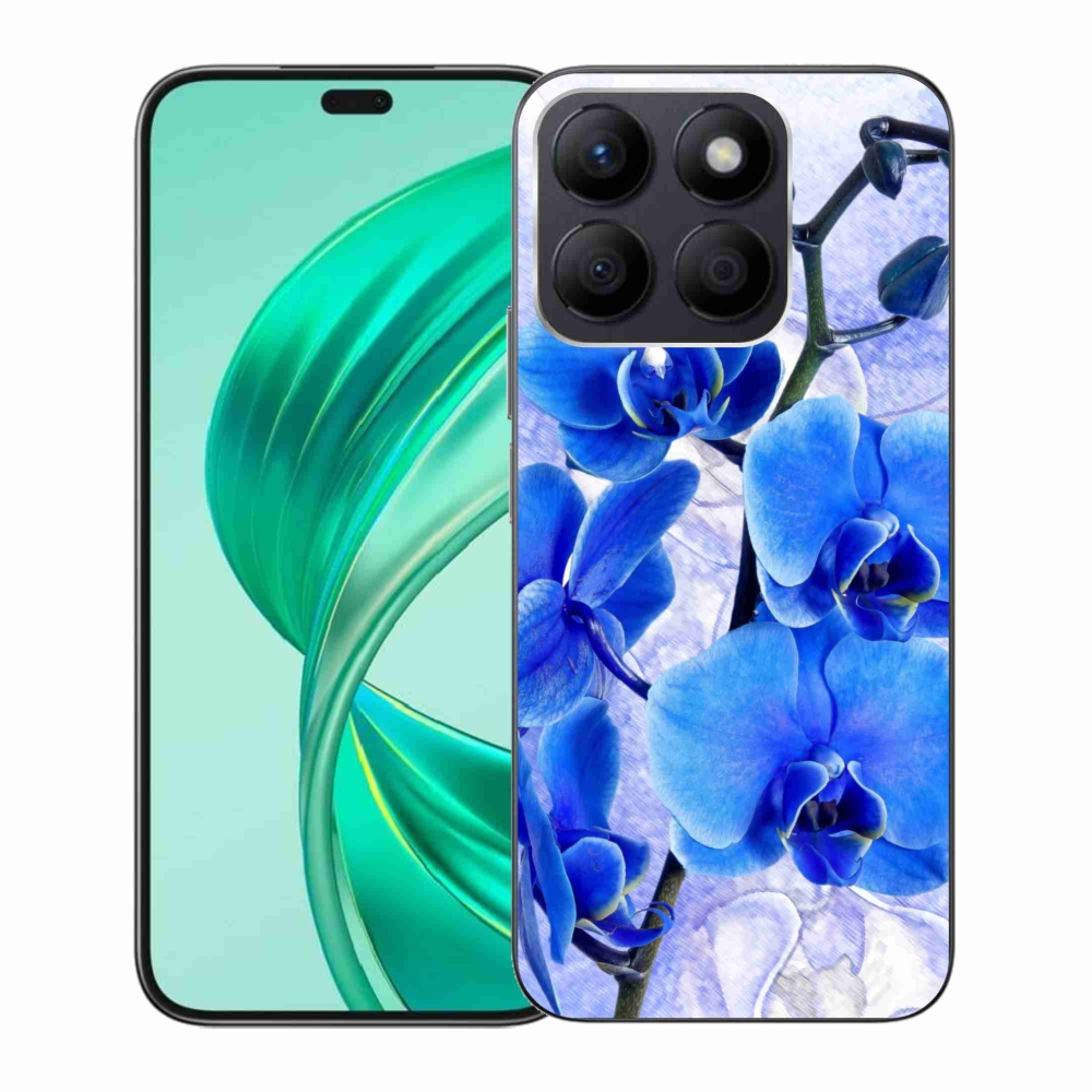 Gélový kryt mmCase na Honor X8b - modré kvety