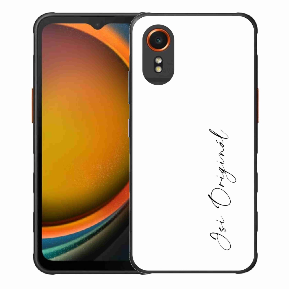 Gélový kryt mmCase na Samsung Galaxy Xcover 7 - si originál biele pozadie
