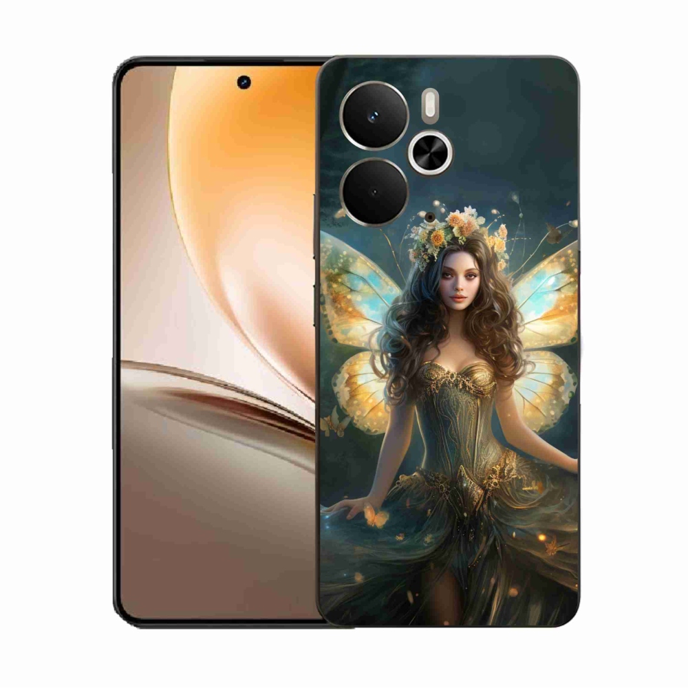 Gélový kryt mmCase na Realme 14 5G - motýlia žena