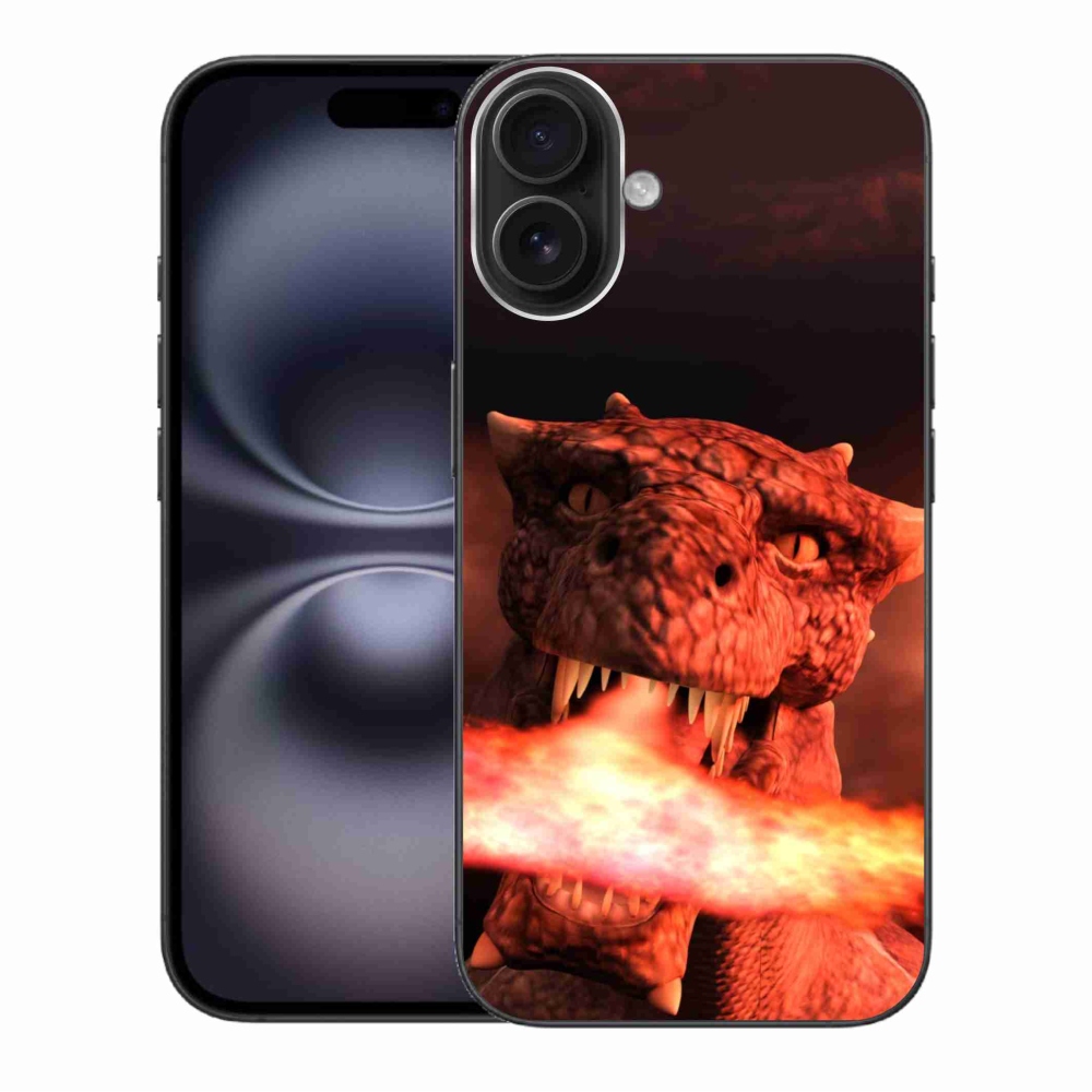 Gélový kryt mmCase na iPhone 16 Plus - drak