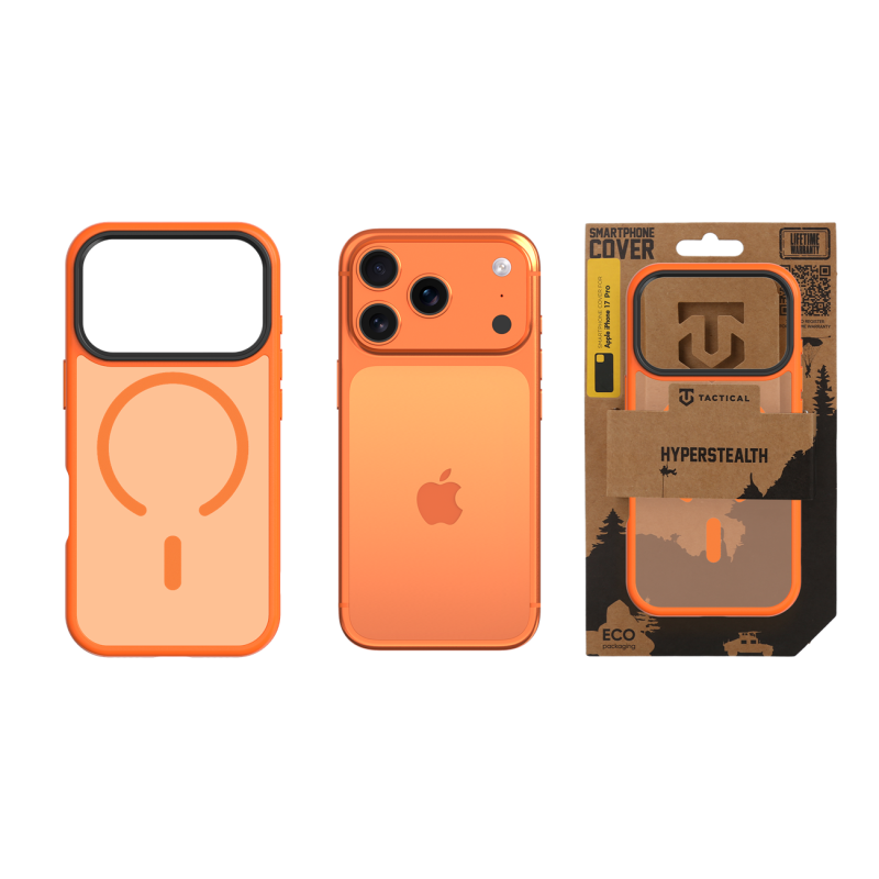 Taktický kryt MagForce Hyperstealth pre iPhone 17 Pro Agent Orange