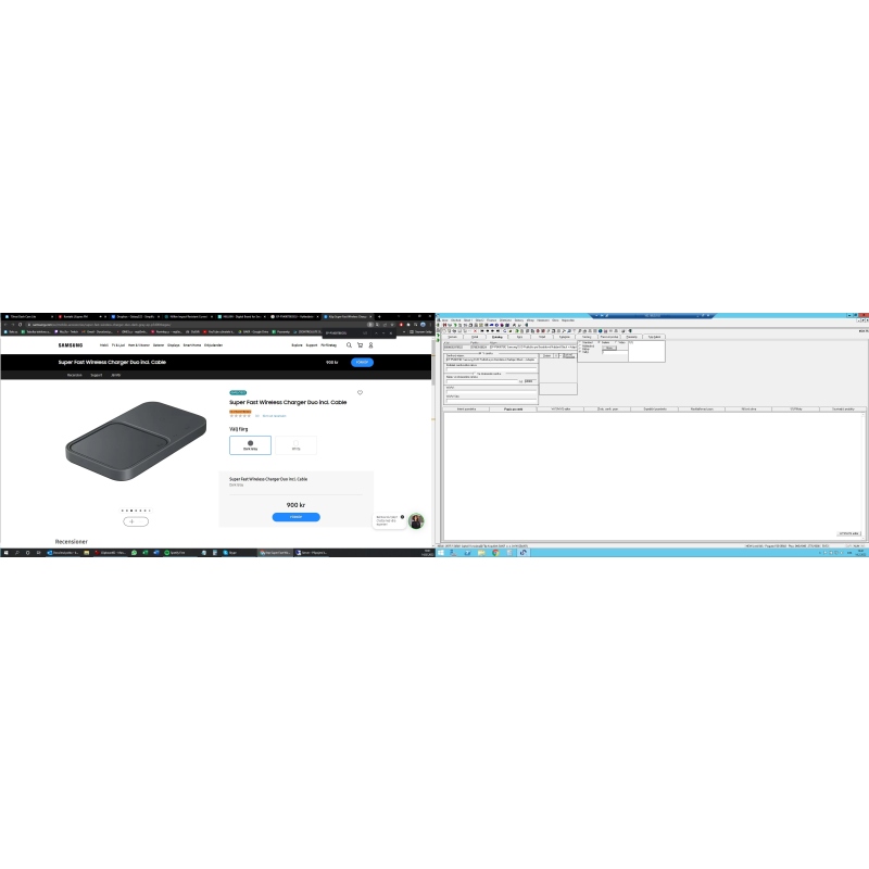 EP-P5400TBE Samsung DUO Pad pre bezdrôtové nabíjanie čierny + adaptér