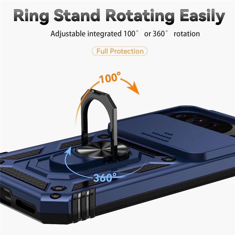 Ring odolný kryt na Google Pixel 10 Pro XL/Pixel 9 Pro XL - modrý