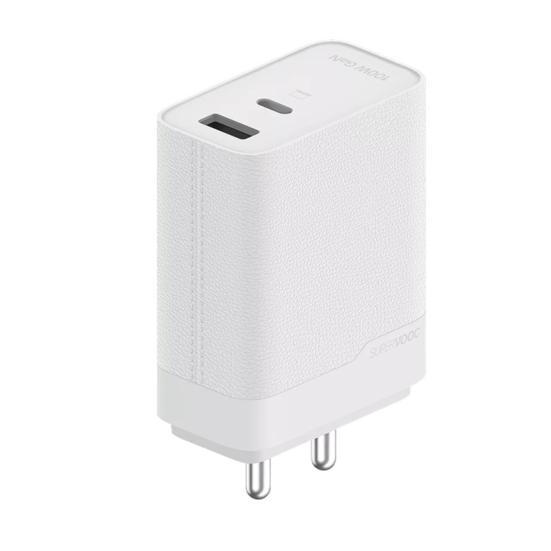 Cestovná nabíjačka Oppo SuperVOOC USB-C 100 W + dátový kábel USB-C, biela