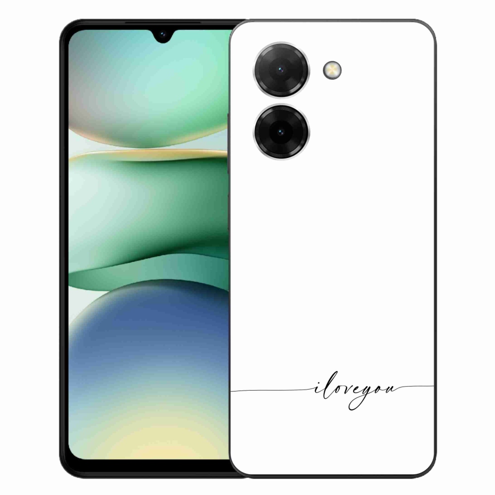 Gélový kryt mmCase na Xiaomi Redmi A5 (171.7x77.8x8.3mm) - I love you biele pozadie