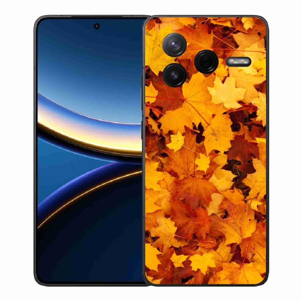 Gélový kryt mmCase na Xiaomi Poco F7 Pro - javorové listy