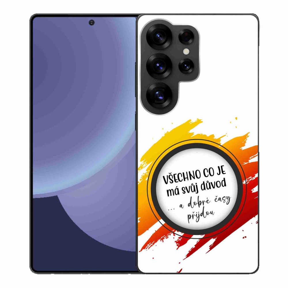 Gélový kryt mmCase na Samsung Galaxy S25 Ultra - citát 3 biele pozadie