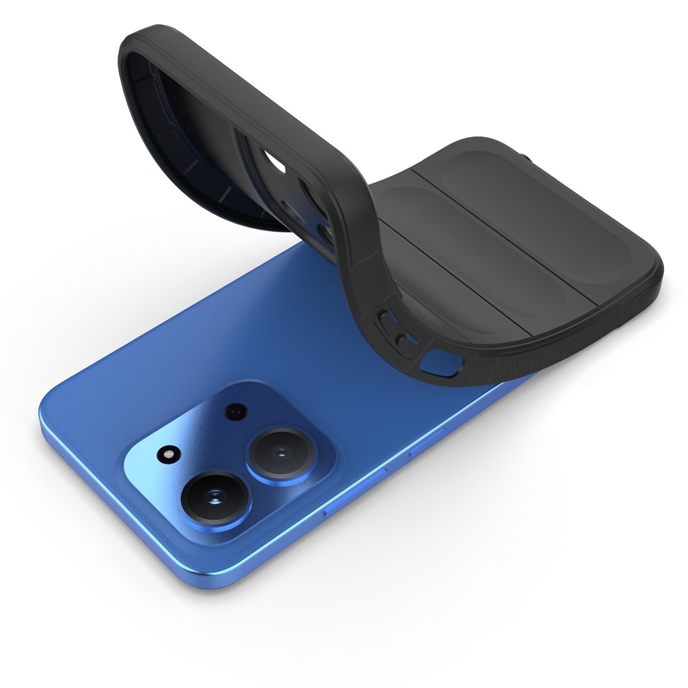 Rugg odolný gélový obal na Xiaomi Redmi 15C 4G (171mm)/Poco C85 4G (171mm) - čierny