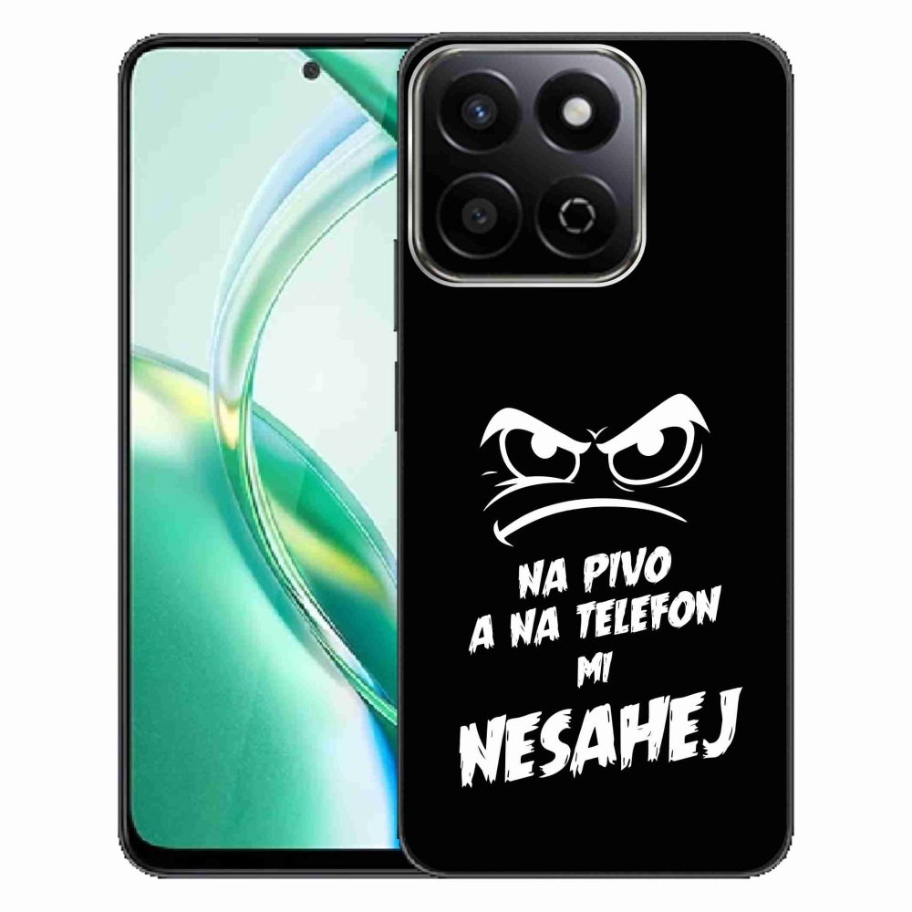 Gélový kryt mmCase na Honor 200 Smart 5G - pivný motív 2 čierne pozadie