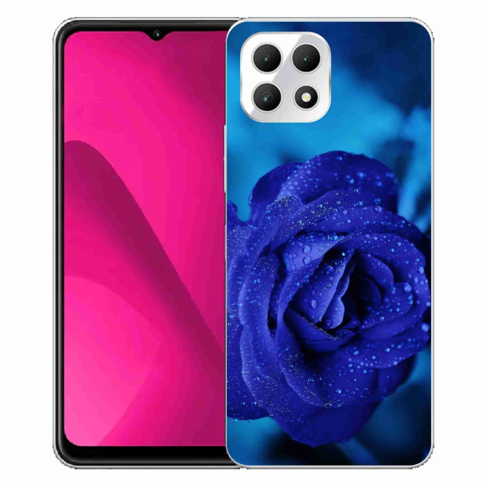 Gélový kryt mmCase na T-Mobile T Phone 2 - modrá ruža
