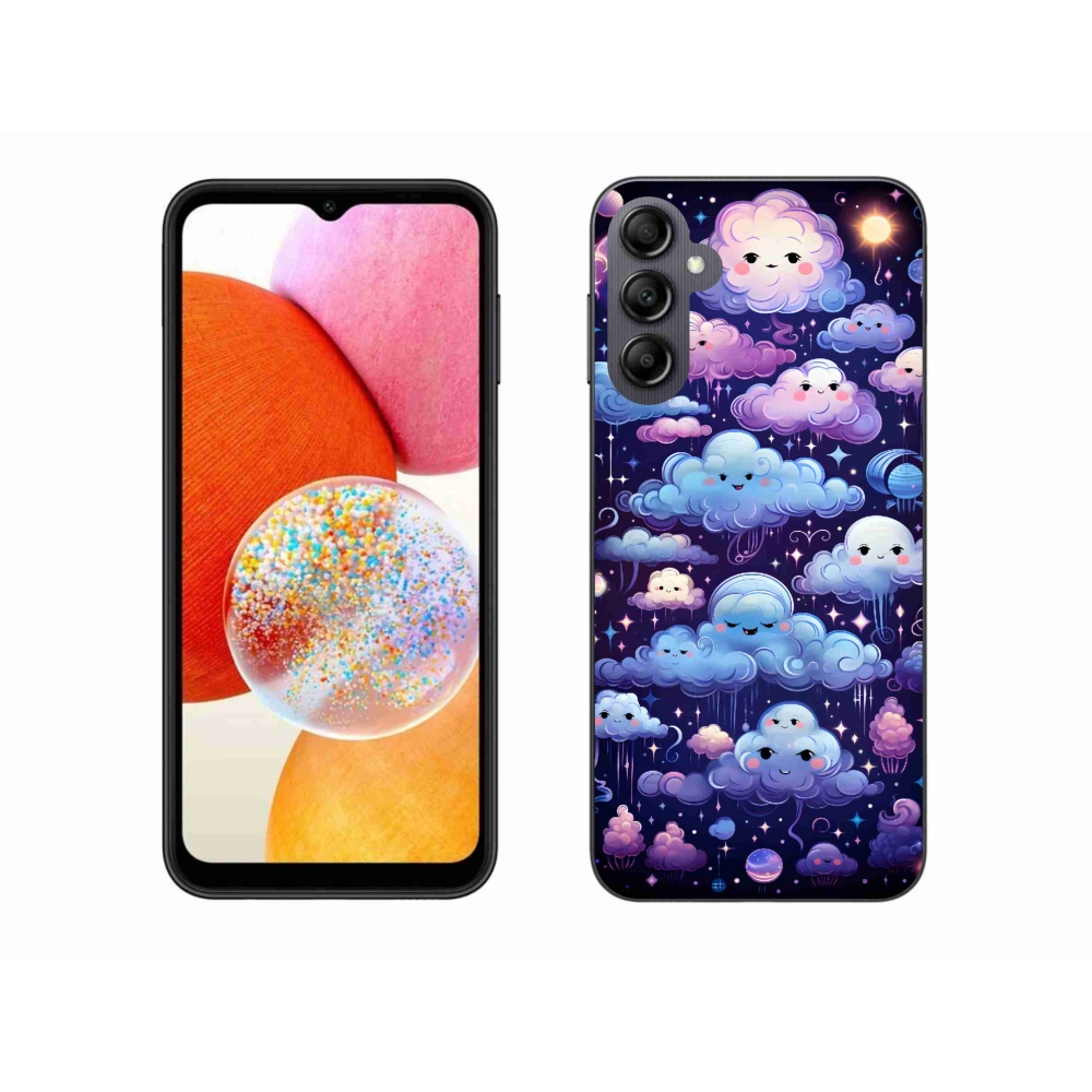 Gélový kryt mmCase na Samsung Galaxy A14 4G/5G - mráčiky