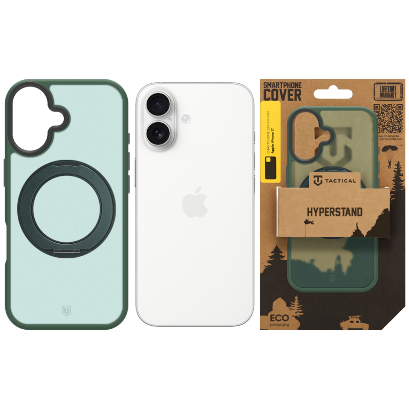 Tactical MagForce Hyperstand – puzdro pre Apple iPhone 17 v farbe Forest Green