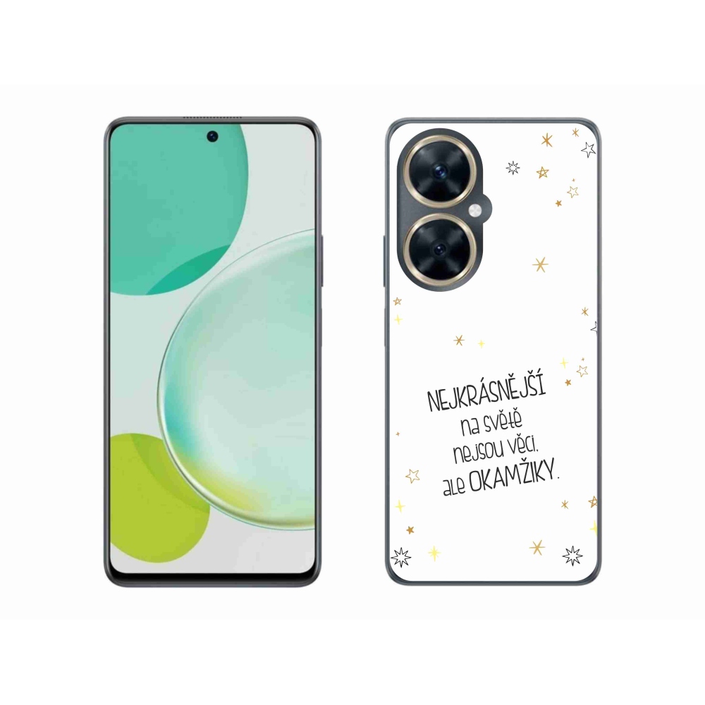 Gélový kryt mmCase na Huawei Nova 11i - citát 4 biele pozadie