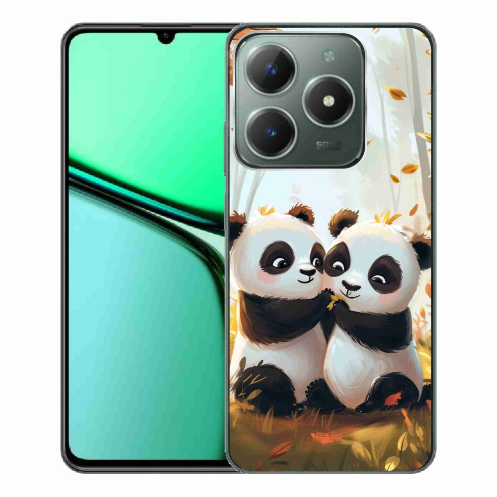 Gélový kryt mmCase na Realme C61 - pandy